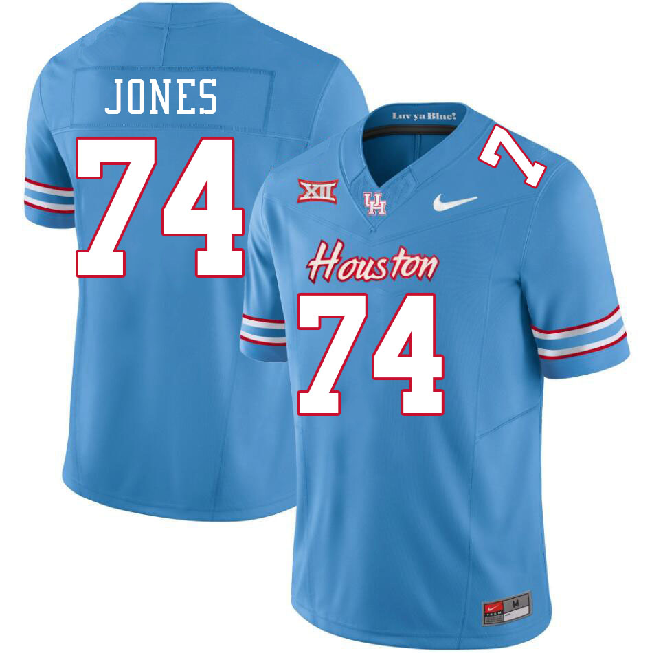 Houston Cougars #74 Josh Jones College Football Jerseys Stitched Sale-Oilers